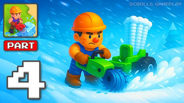 Frozen Frontier - Gameplay Walkthrough Part 4 - Snowy Base Builder (iOS, Android)