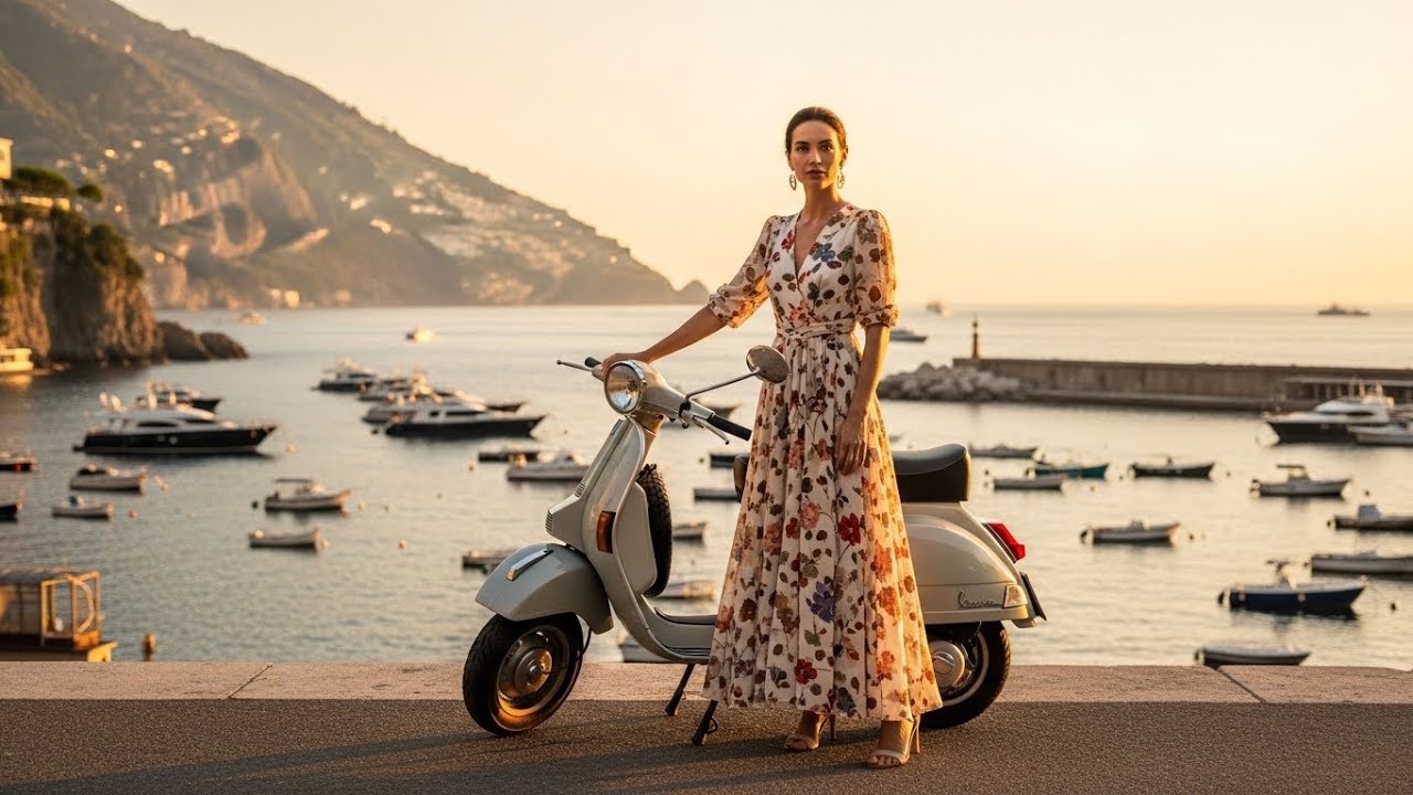 Italian Coast at Night 🌙 Mediterranean Sea Ambience