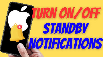 How to Turn ON or Turn OFF Notifications in StandBy Mode on iPhone (iOS 17)
