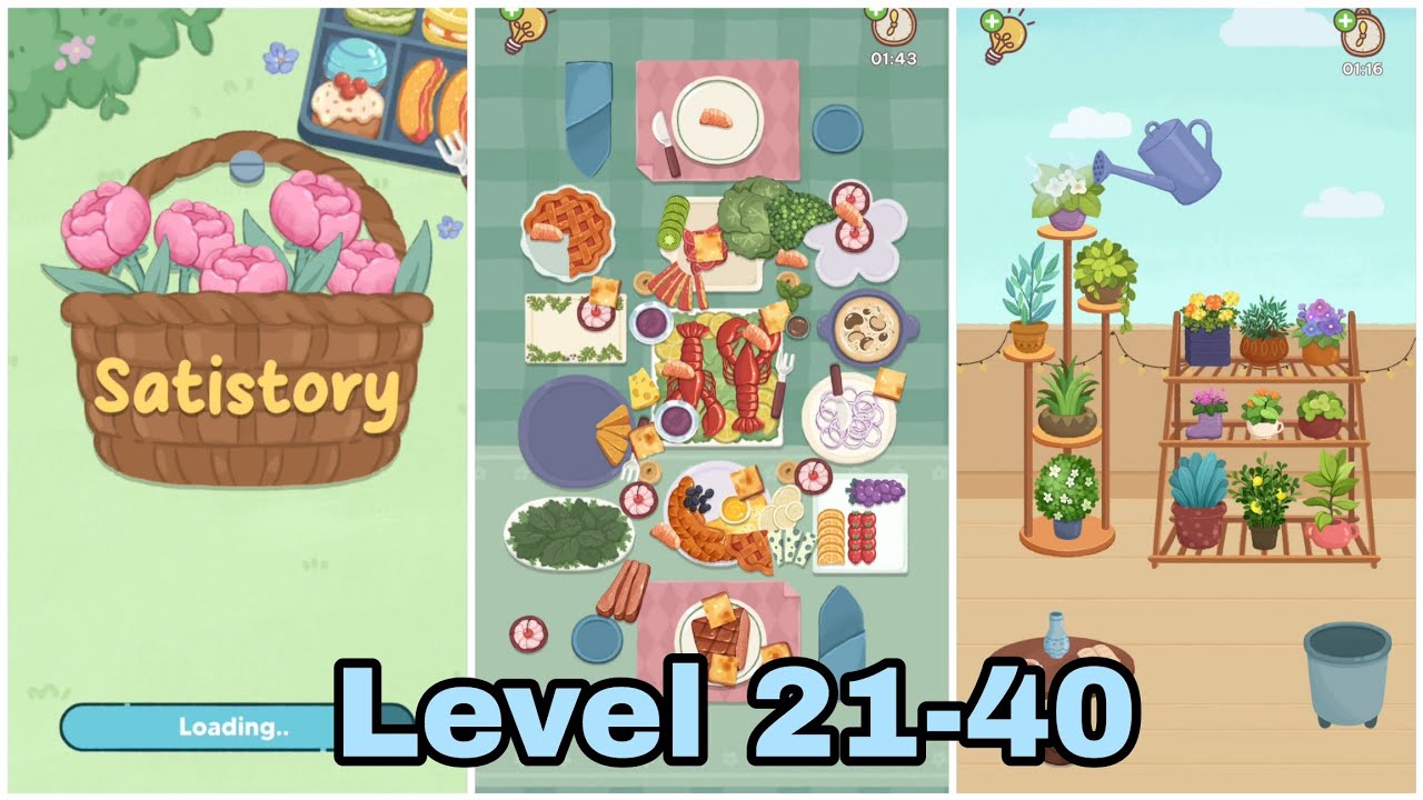 Satistory-Tidy up Level 21-40 ASMR Gameplay Walkthrough 