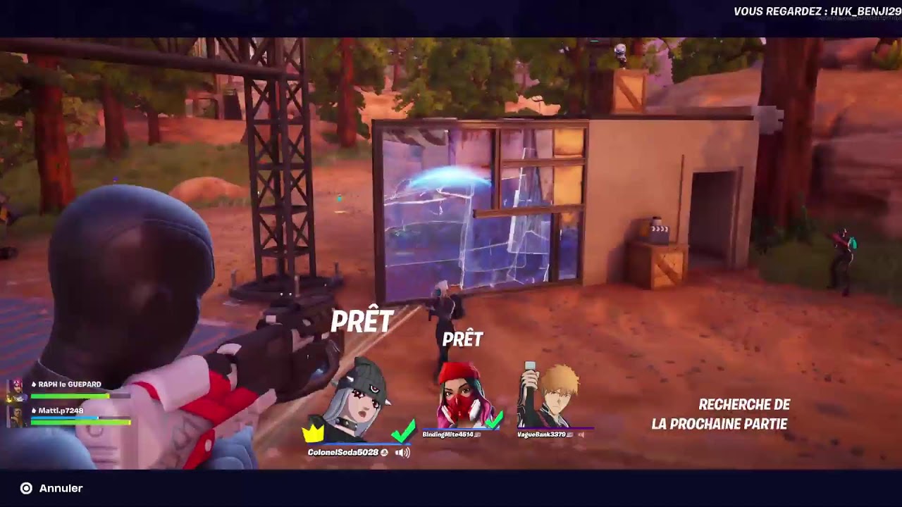 Live fortnite et fall guy's