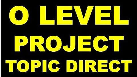 NIELIT O LEVEL PROJECT  TOPIC DIRECT STUDENT 2019