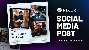Create FREE Social Media Post in PixlrX | PixlrX Tutorial and Overview