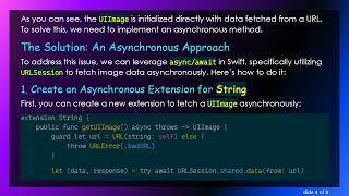 How to Rewrite a Sync Method Using SwiftUI for Asynchronous Image Loading
