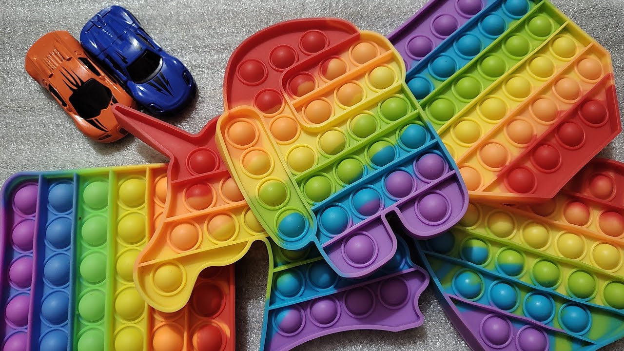Amazing Rainbow Pop it Collection. #popit #satisfying - YouTube