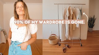 TEN ITEM 🤯 Summer Capsule Wardrobe (decluttered 90% of my closet)