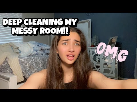 MY MOM FORCED ME TO CLEAN MY ROOM!!