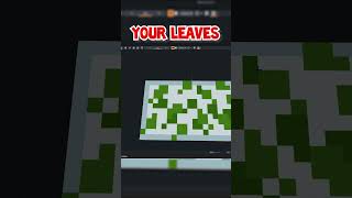 How to add BETTER LEAVES to Minecraft #shorts
