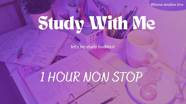 Study with me l 1 hour cozy Lofi music light study session🎧 light academia desk motivation to study.