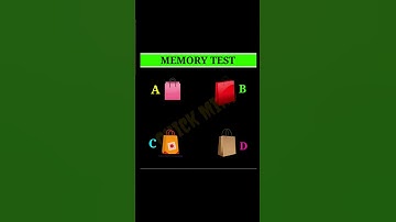 Memory Test 10 | Riddles And Puzzle For Iq Test #shorts #viral #youtubeshorts