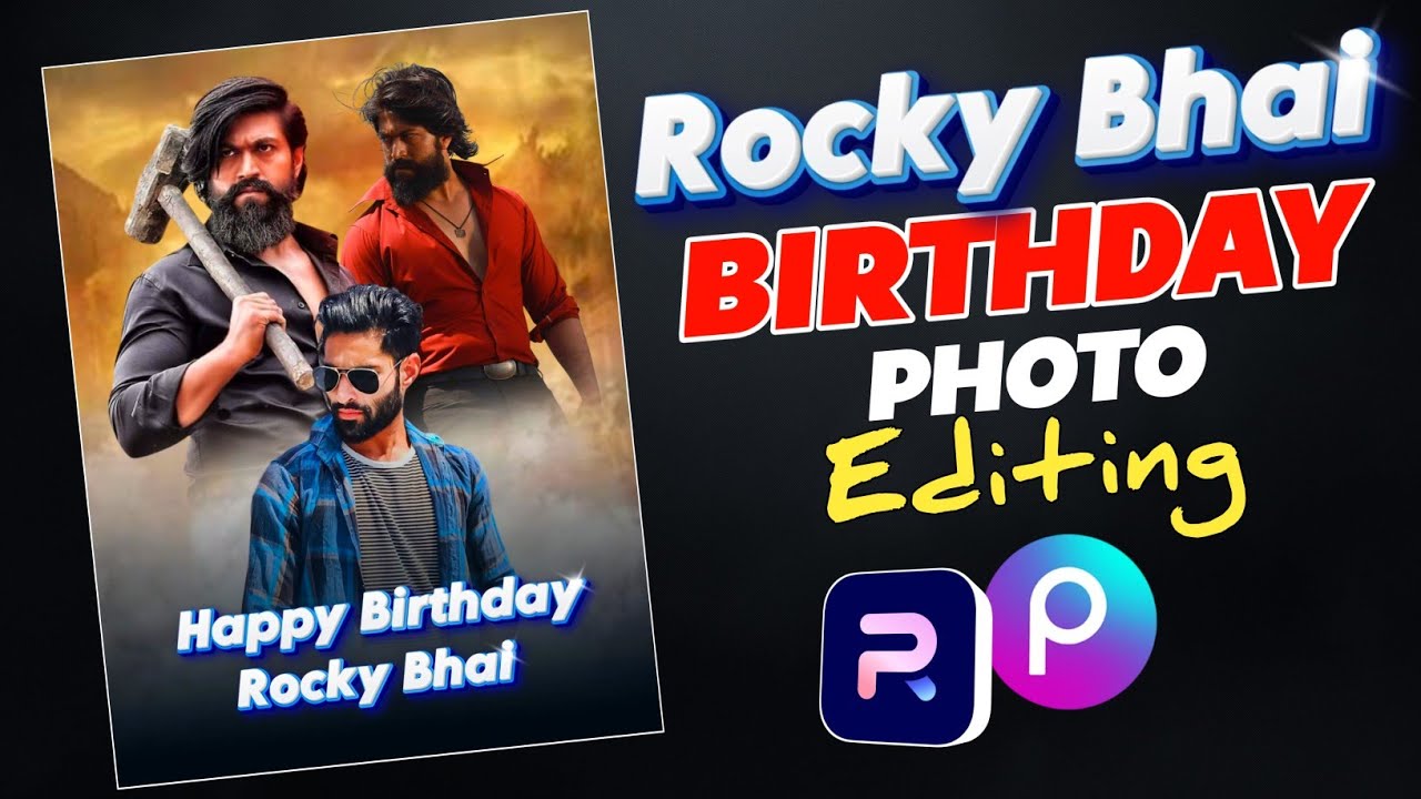 ROCKING STAR YASH Birthday Photo Editing