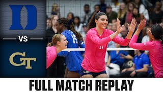 Duke vs. Georgia Tech Full Match Replay | 2023 ACC Volleyball
