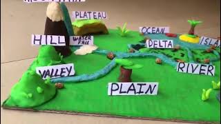 Landforms Model Using Clay