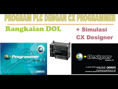 Tutorial Rangkaian DOL dengan CX Designer dan CX Progammer - YouTube