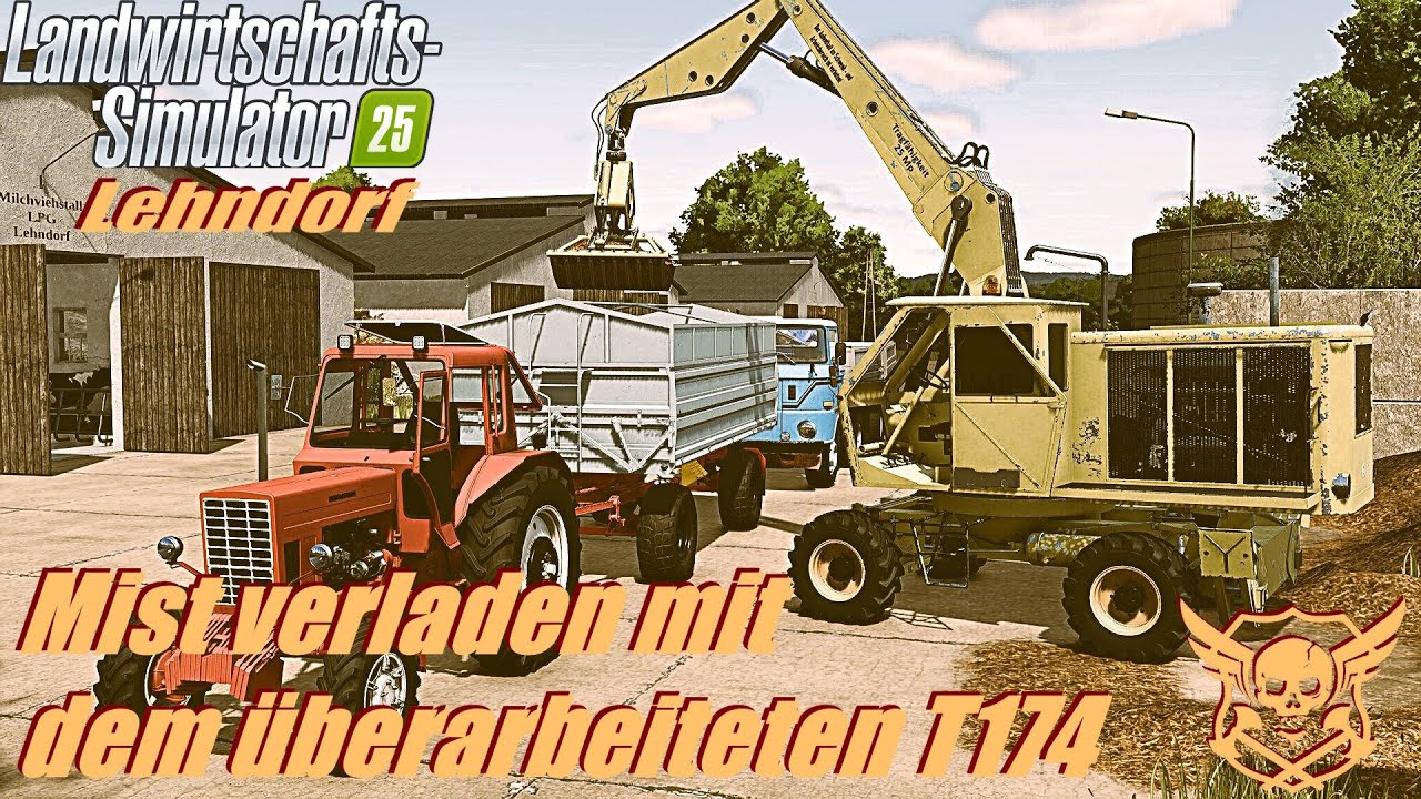 LS 25 Lehndorf #008 | Mist laden mit dem überarbeiten T174 | #ls25 ...