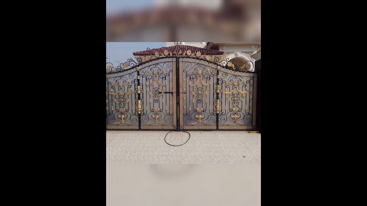 wrought iron main gate design 