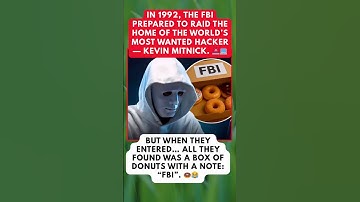 THE MOST Wanted Hacker Left the FBI a “Sweet” Surprise 👀🍩 #shortsfeed #viralvideo #news