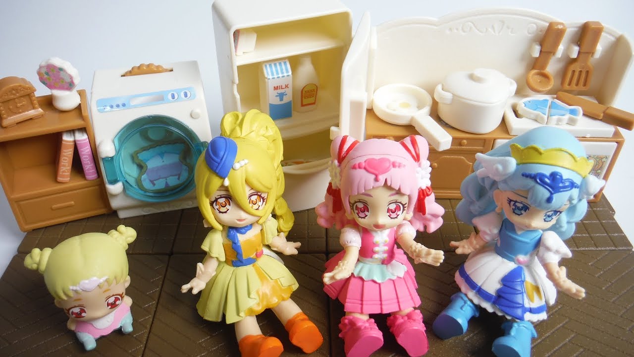 ぷりきゅ～とタウン 家具セット 全4種 開封 HUGっと!プリキュア