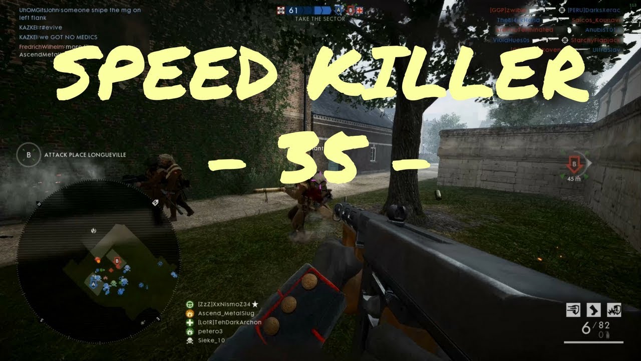 SPEED KILLER - 35 - | Battlefield 1 | Thompson Annihilator Edition