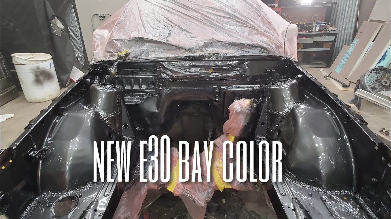e30 LS Engine Bay Prepping for Paint and Painting YouTube