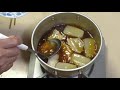 落葉キノコと角煮　sweet and tender simmered pork