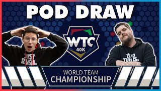 World Team Championship 2025 POD DRAW - WTC