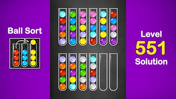 Ball Sort Puzzle Solution Level 551