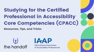 FULL CPACC Study Guide 📚 | Pass the Certified Professional in Accessibility Core Competencies Exam!
