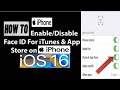 How to Use Face ID For App Store iOS 16 || how to Use Face ID to Download Apps iOS 16  Install Apps