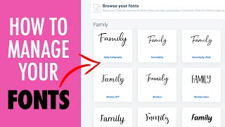 HOW TO MANAGE AND ORGANISE ALL YOUR FONTS | The best FREE font manager for ANY font you download screenshot 5