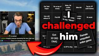 I challenged MaxGamingFPS to the first ever WoT Lockout Bingo screenshot 2