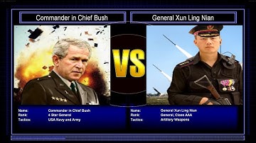 C&C General Zero Hour Reborn Mod Commander in Chief Bush VS General Xun Ling Nian #11