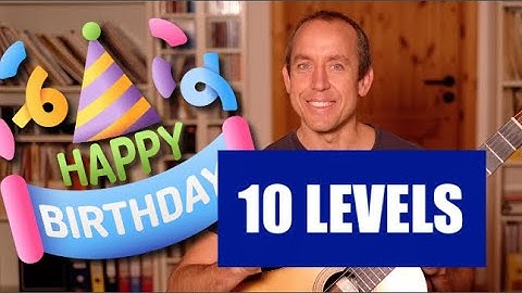 Happy Birthday in 10 LEVELS (Beginner to advanced)