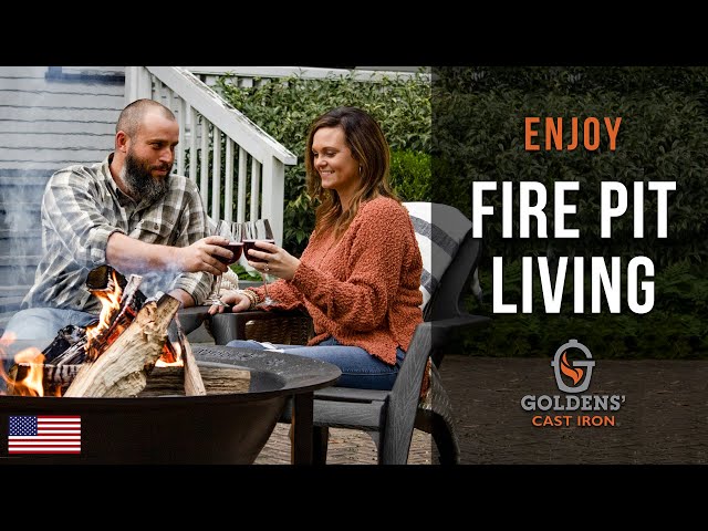 Goldens' Cast Iron Large 30 Gallon Syrup Kettle and Fire Pit