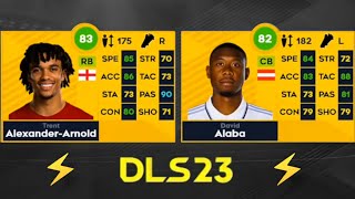 TOP 15 FASTEST DEFENDERS IN DLS 23 DREAM LEAGUE SOCCER 23