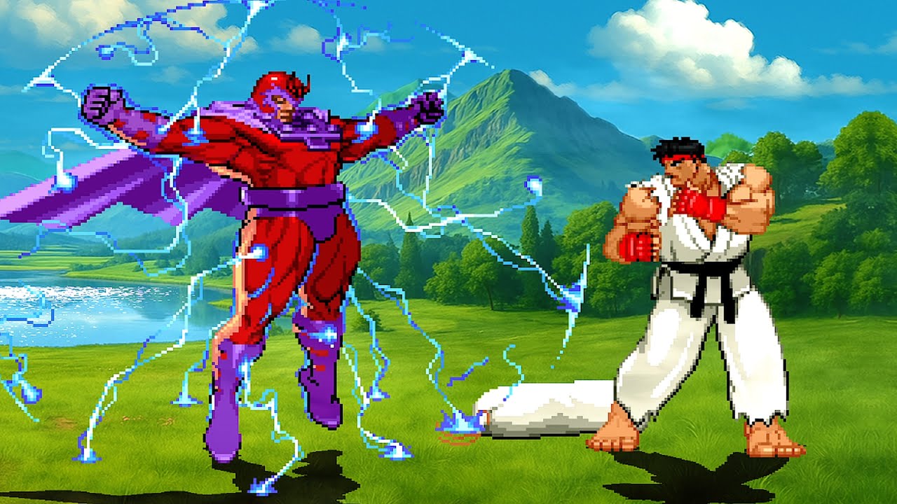 Magneto Vs. Ryu - Master of Magnetism