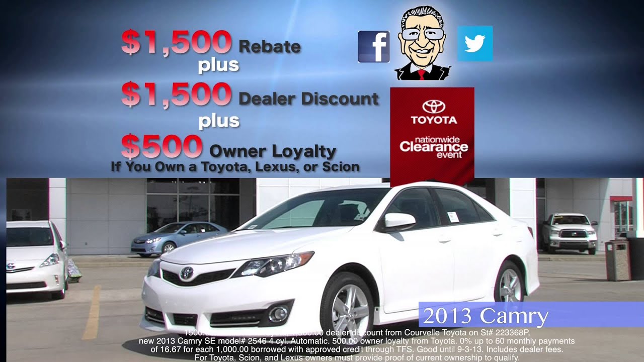 Courvelle Toyota Aug 13 YouTube