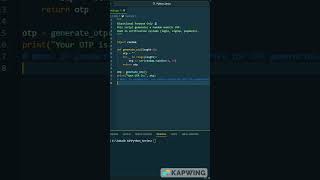 Python OTP Generator | Random OTP Kaise Banta Hai? (Educational)