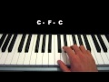 Piano Chord Lessons for Beginners - Demonstration Lesson nr. 1 (First 3 Chords)