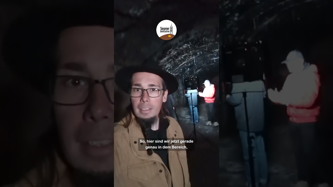 Videodreh im Hainer Stollen - Making off