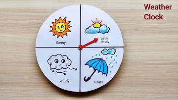 Weather Clock craft easy | Weather wheel making ideas | How to make Weather Clock model easy way