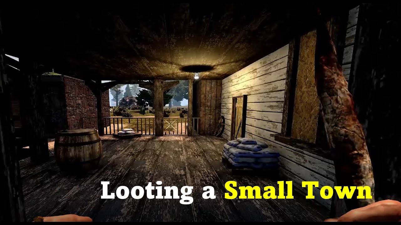 Looting a Small Town (7 Days to Die Alpha 20 Ravenhearst Part 7)