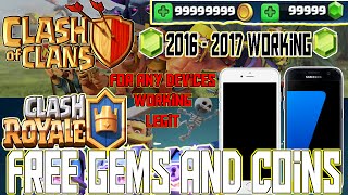 WAYS TO GET FREE GEMS FOR CLASH ROYALE AND CLASH OF CLANS (WORKS 2018)