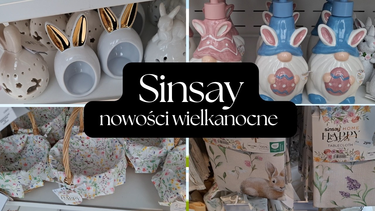 SINSAY NOWOŚCI WIELKANOCNE, KOSZYCZKI, OBRUSY #sinsay #new #haul #shopping 