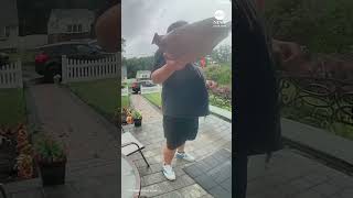 New Jersey delivery driver almost struck by lightning