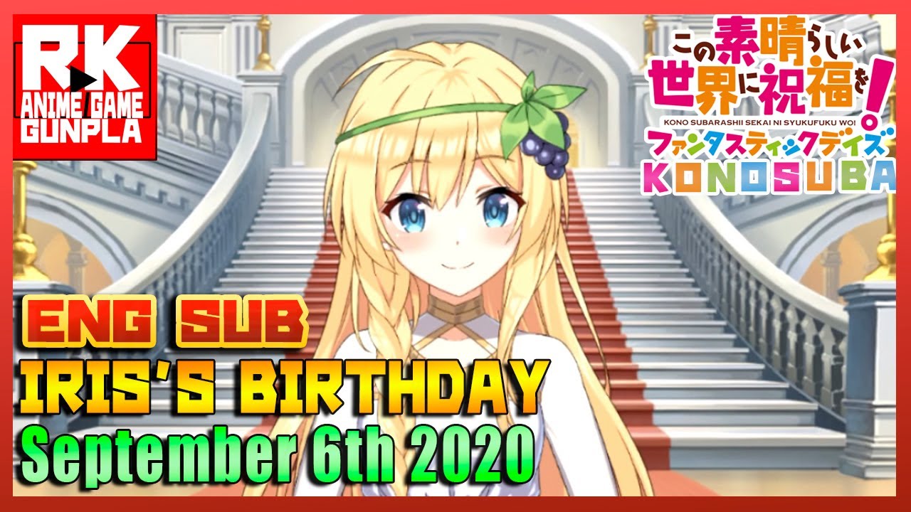 Aqua S Birthday Konosuba Fantastic Days Game ay Event 9 English Subbed Youtube