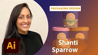 Playing with Ice Cream - Packaging Design with Shanti Sparrow - 1 of 2 | Adobe Creative Cloud screenshot 4