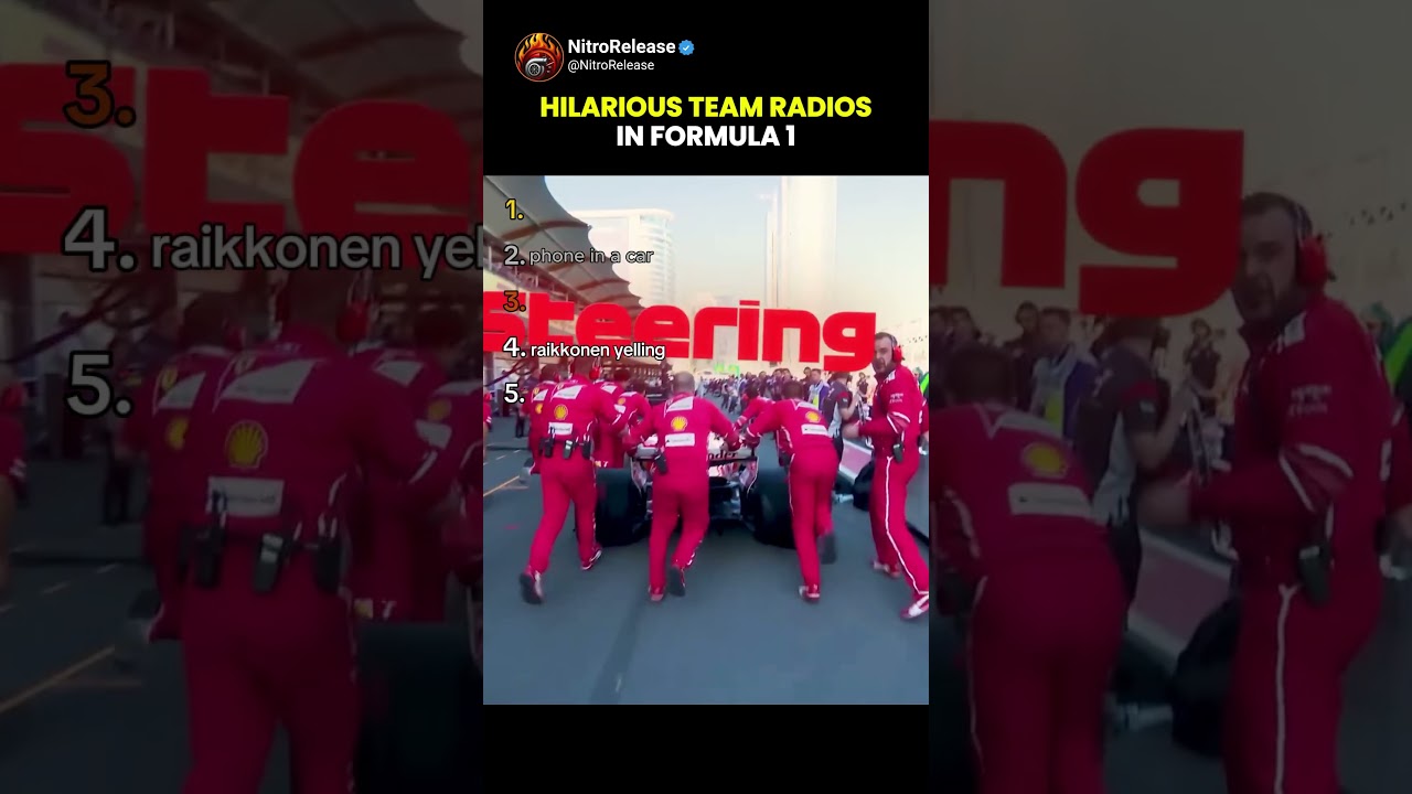 Ranking The Most Hilarious Team Radios In Formula 1🔥🏎