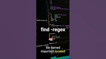 find -regex