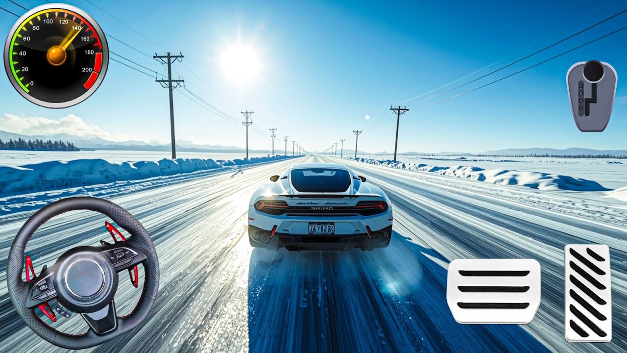 Insane Snow Road Racing ❄️ Extreme Speed Car Driving Gameplay
